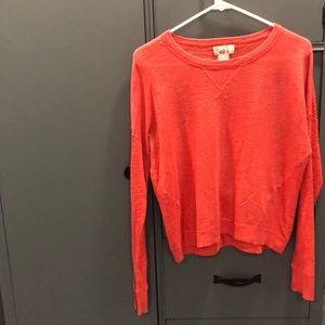Cute sunset orange light sweater